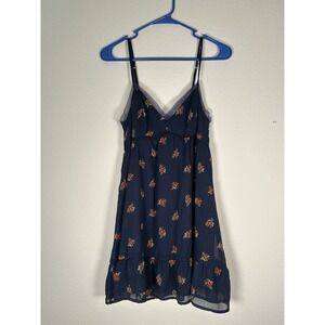 Abercrombie & Fitch Rose Slip Floral Print Mini Dress Size Small